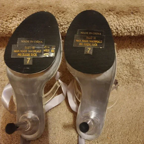 Funtasma Clear Stiletto Heals NIB - Picture 2 of 16